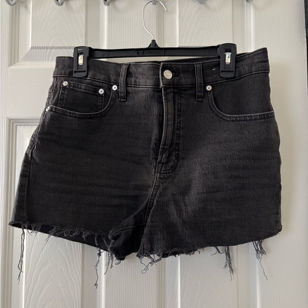 Madewell Black Denim Jean Shorts